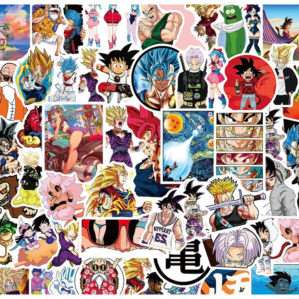 Dragonball Z Anime 50 Piece Sticker Set